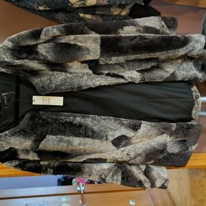 Sheared lamb coat